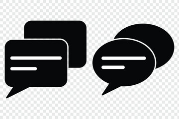 Comment icon speech bubble symbol. Chat message icons. EPS 10