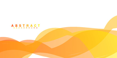 orange and yellow wavy shapes background.