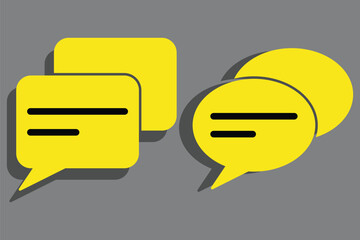 Comment icon speech bubble symbol. Chat message icons. EPS 10