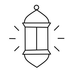  lantern icon vector