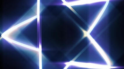 Abstract glowing light leaks crystal diamond with prism refraction. neon star shapes, Shining bright beautifully glowing glitter light effect on a black background. - Powered by Adobe