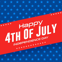 Happy independence day July 4, United States day. Layout design template for independence day. vector design illustration