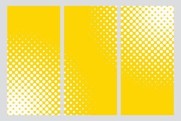 Yellow halftone pattern. Gradient background in comic style. Bright white dotted texture. background illustration design