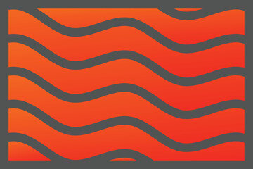 Wavy Line Pattern on Orange Gradient Background. design illustration
