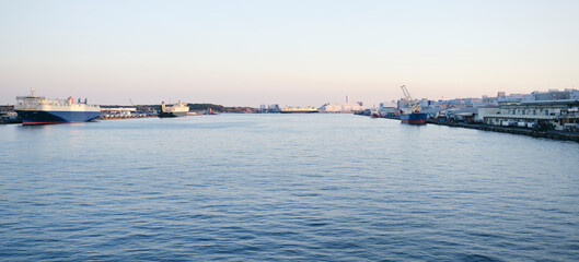 Obraz premium view of the port of Japan