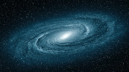 Obraz premium Spiral galaxy in deep space.
