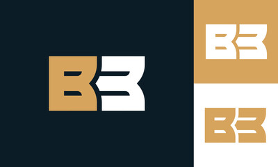 BB or B3 monogram logo design