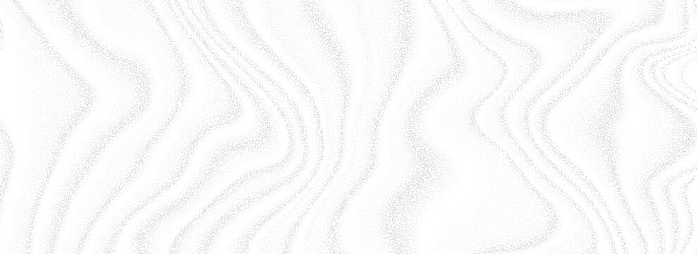 Stippled liquid sandy background. Dotted fluid flowing wavy texture. Abstract smoke particles overlay. Grunge grainy noisy gradient backdrop for banner, poster, brochure. Vector speckles and granules