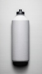 White sports bottle on a white background