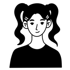 silhouette of a woman icon illustration