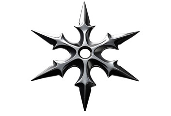 Obraz premium 日本の忍者の六方手裏剣