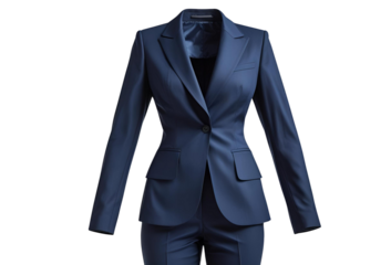 女性用の紺のスーツ上下