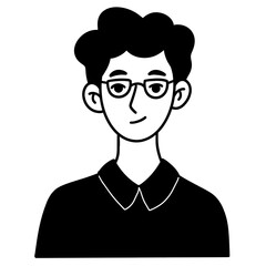 silhouette of a man icon illustration
