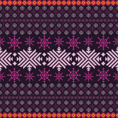 PlumMaroon Tribal Weave