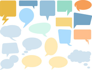 speech bubble for conversation vector illustration