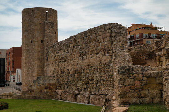 Roman Circus of Tarragona and Praetorium of ancient Roman Tarraco. Catalonia, Spain.