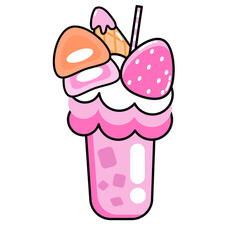 fruit smoothie ice cream