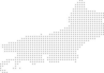 Obraz premium Rio de Janeiro, Brazil – square dot grid vector map (Web Mercator projection, PPT-compatible & fully editable)