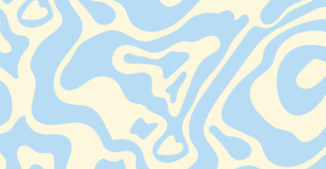 Abstract pattern design with pastel blue and cream, creating a soothing visual texture using organic shapes and fluid lines ideal for modern backgrounds and creative projects