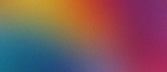 Fototapeta premium orange, coral and cyan Gradient soft noise effect with artistic grain for modern posters and creative use