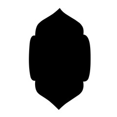  islamic window silhouette vector
