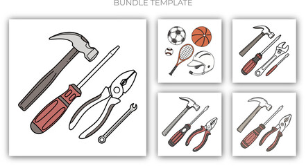 Set of architect tools