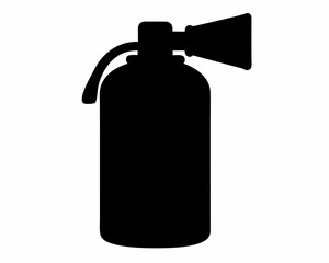 fire extinguisher, fire extinguisher silhouette vector, safety equipment icon