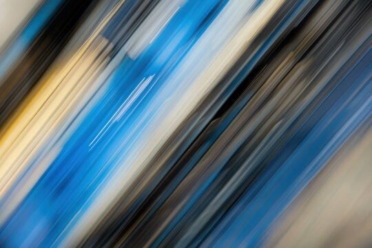 Dynamic blue stripes create an engaging motion blur effect, blue stripes motion blur abstract - Powered by Adobe