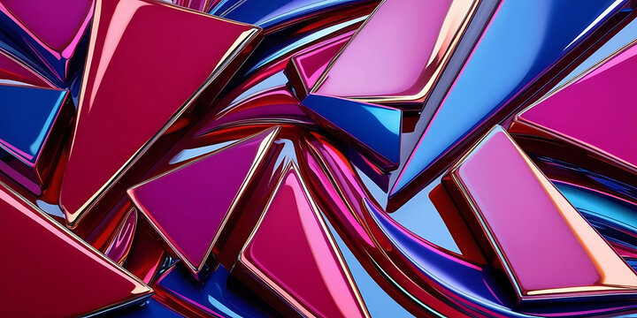 Glossy Geometric Background
