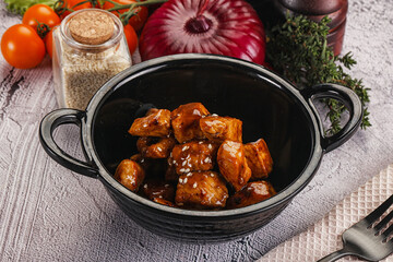 Chicken fillet with soya teriyaki sauce