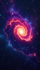 Vibrant Swirling Nebula Cosmic Wonder and Boundless Imagination ? Perfect for Fantasy, Sci-Fi, and Abstract Art