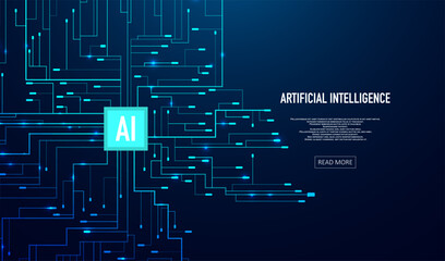Abstract futuristic circuit board background. Hi-tech Illustration of digital technology. Graphic concept for your design