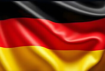 Obraz premium Black, red and yellow flag, Germany national color background concept