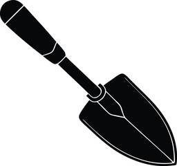 garden trowel silhouette vector