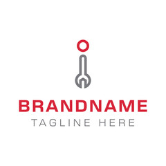 Letter I Wrench Logo, ideal for automotive, repair, or engineering industries