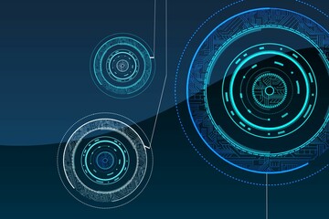 Futuristic technological background