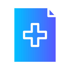 Fototapeta premium health report gradient icon