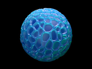 3D Render of a Cellular or Tissular Structure
