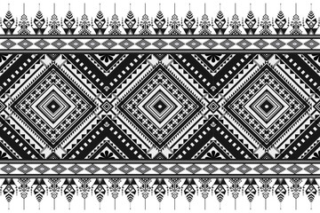 Native abstract tribal pattern seamless. Geometric Embroidery Ethnic  pattern