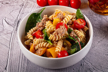 Italian pasta salad with tuna