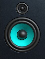 Black Audio speaker background