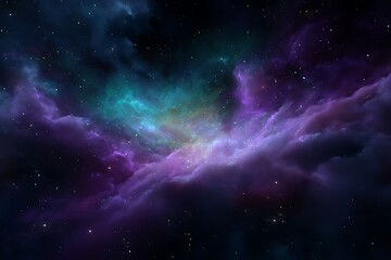 Obraz premium Abstract space background with purple and blue color