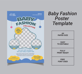 Baby Fashion A4 Flyer Or Poster Template