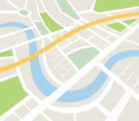 Digital image of map with directions