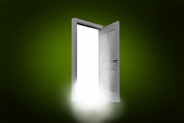 3d composite image of door