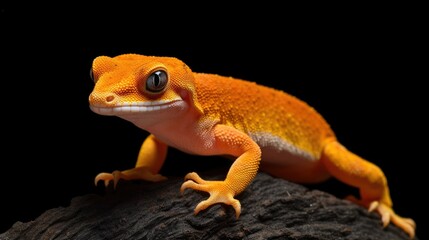 A beautiful and the yellow color a leopard gecko 
