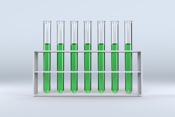 Test tube with chemical solution