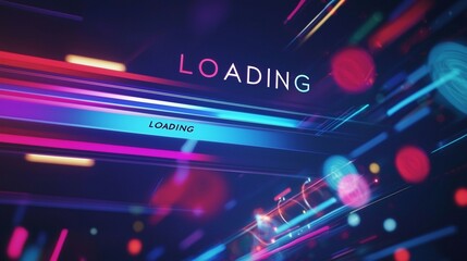 Fototapeta premium Stylish Loading with Progress Bar/スタイリッシュなローディング：プログレスバー9