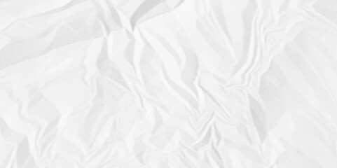 White crumpled paper Blank white crumpled and creased paper poster.	
