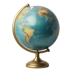 Antique Globe on a Gold Stand